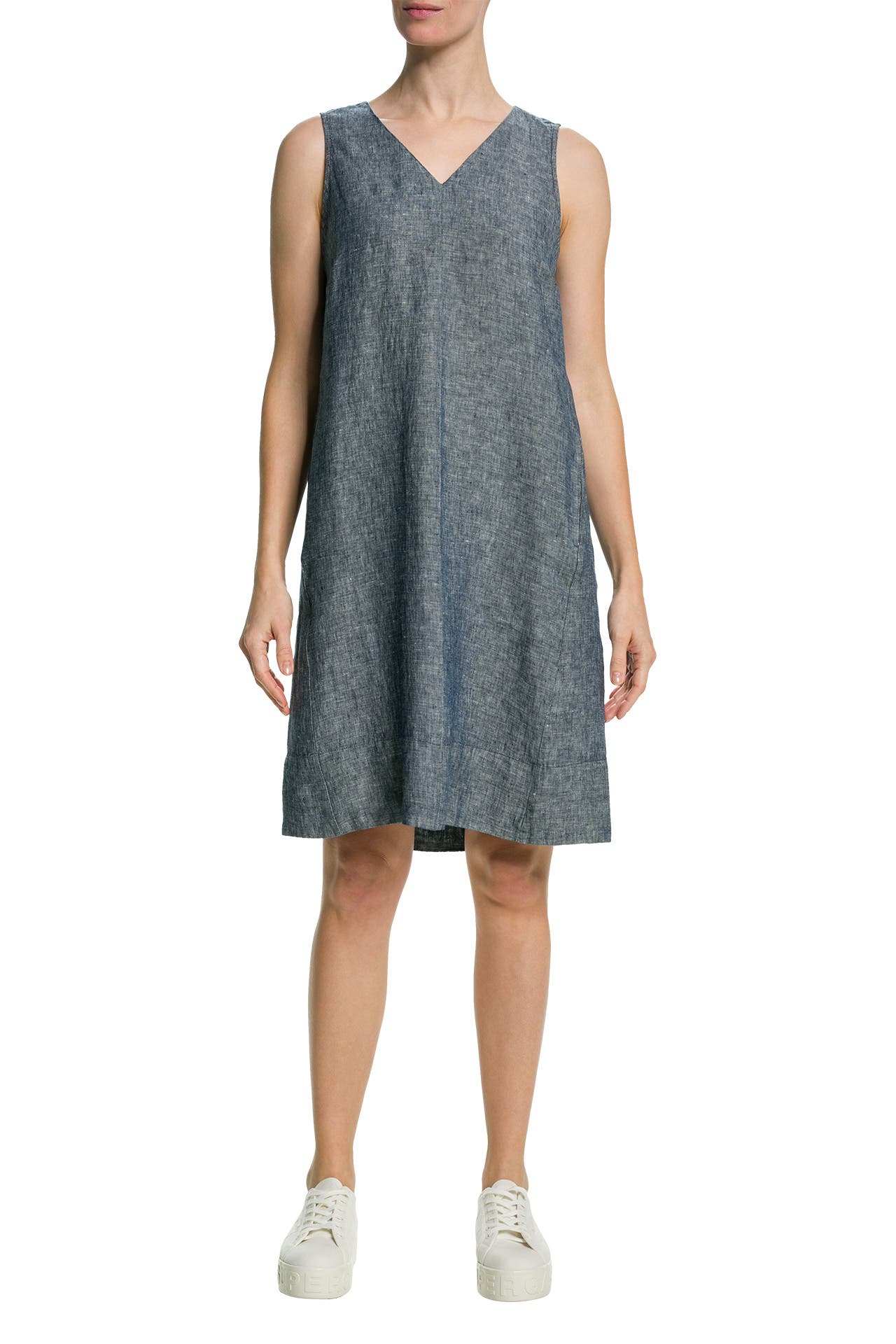 OPUS Leinenkleid 'Wunja' graublau, Bild 1