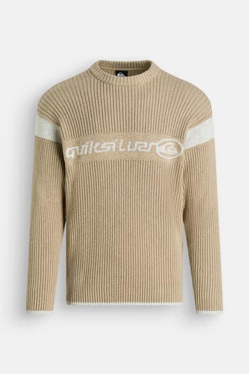 QUIKSILVER Strickpullover 'Archive' hellbraun