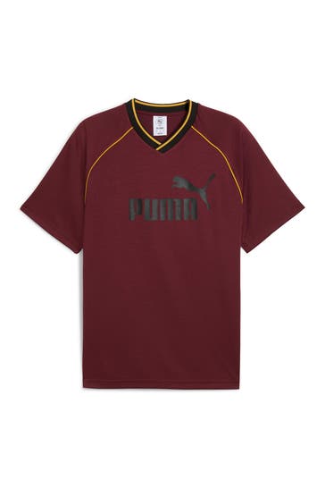 PUMA T-Shirt dunkelrot