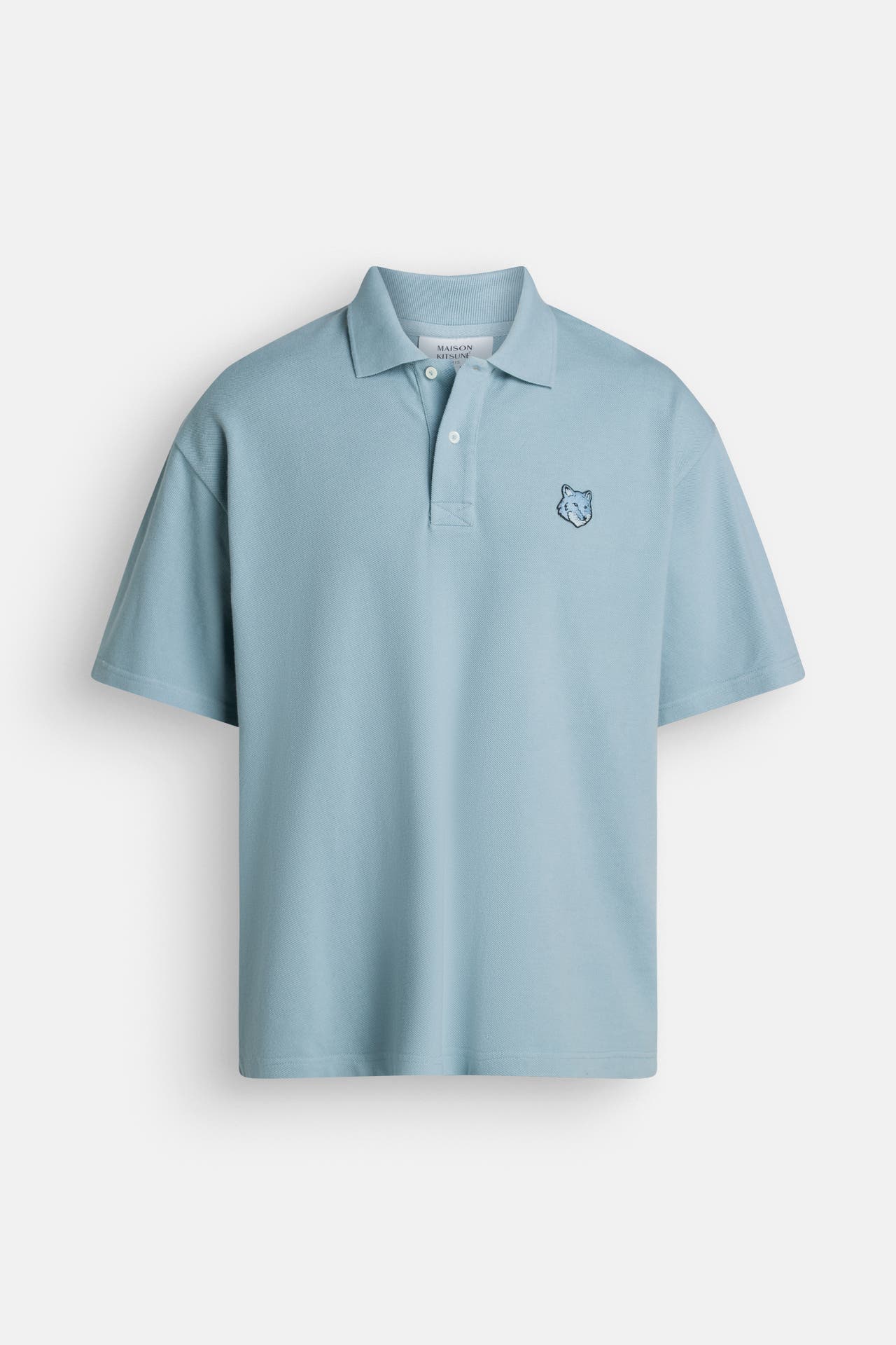 MAISON KITSUNÉ Polo-Shirt aqua, Bild 1