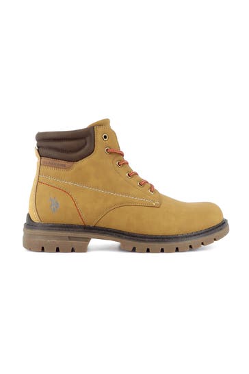 U.S. POLO ASSN. Schnürstiefel 'Ohio' beige