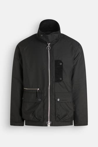 BARBOUR Wachsjacke 'Tract' schwarz