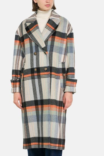 GANT Wollmix-Mantel kariert