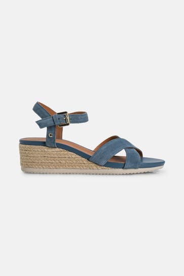 GEOX Wedges 'Ischia' graublau