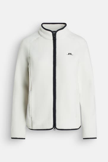 J.LINDEBERG SPORTSWEAR Fleecejacke 'Catherine' weiß