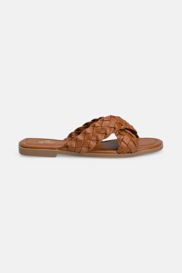 U.S. POLO ASSN. Slipper dunkelbraun