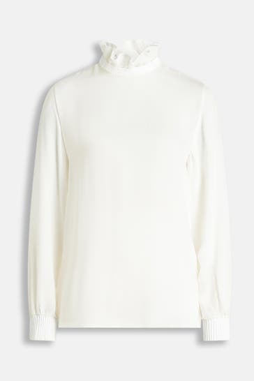 EMPORIO ARMANI Seidenblusenshirt ecru