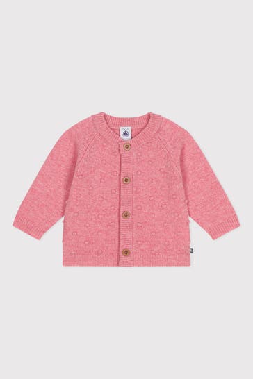 PETIT BATEAU Strickjacke rosa