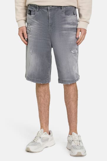 ELIAS RUMELIS Jeansshorts 'Bahar' grau