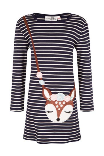 HAPPY GIRLS Sweatshirt-Kleid gestreift