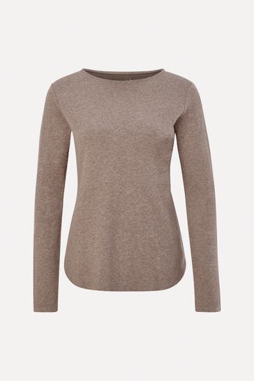 JUVIA Strickpullover taupe