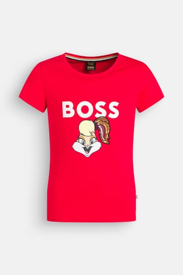 BOSS T-Shirt orangerot