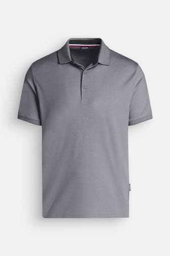 HECHTER Paris Polo-Shirt dunkelgrau meliert