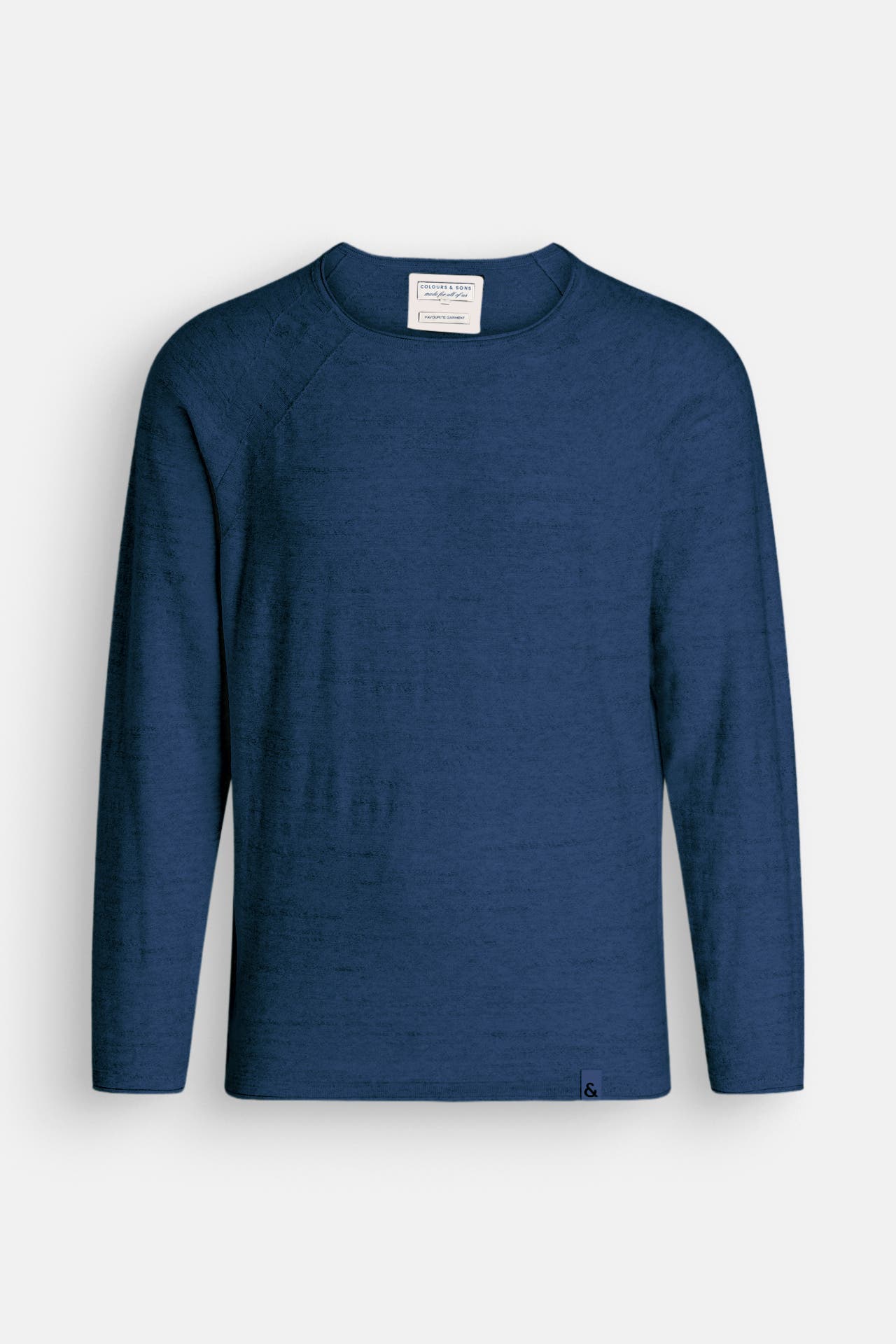 COLOURS & SONS Strickpullover dunkelblau meliert, Bild 1