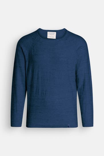 COLOURS & SONS Strickpullover dunkelblau meliert