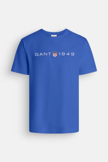 GANT T-Shirt azurblau