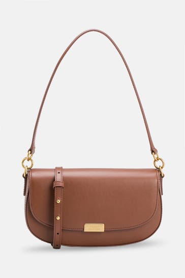 TOMMY HILFIGER Schultertasche braun