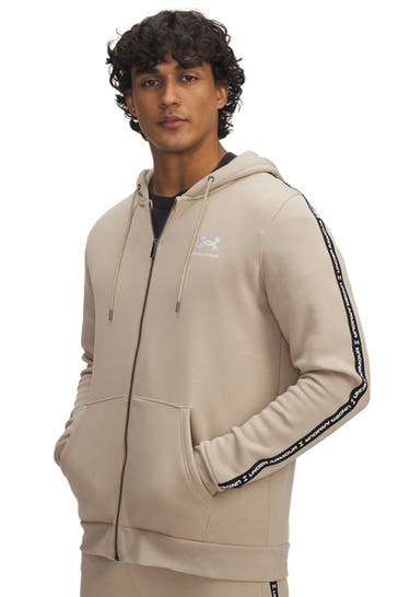 UNDER ARMOUR Fleecejacke 'Icon' greige