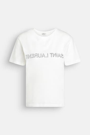 SAINT LAURENT T-Shirt weiß