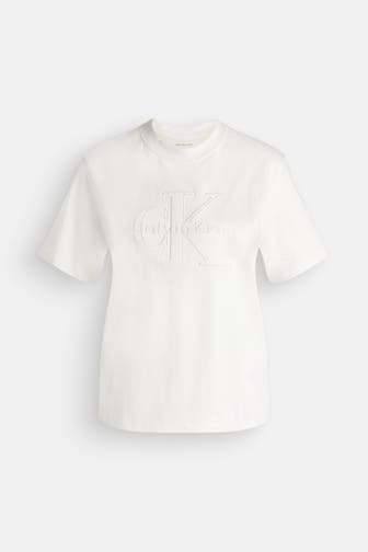 CALVIN KLEIN T-Shirt ecru