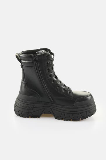 BUFFALO Schnürstiefel 'Fusion' schwarz