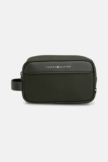 TOMMY HILFIGER Kulturbeutel dunkelgrün
