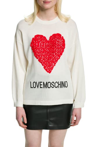 LOVE MOSCHINO Strickpullover ecru