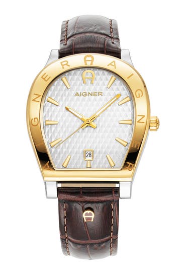 AIGNER Armbanduhr 'Cheiti' dunkelbraun