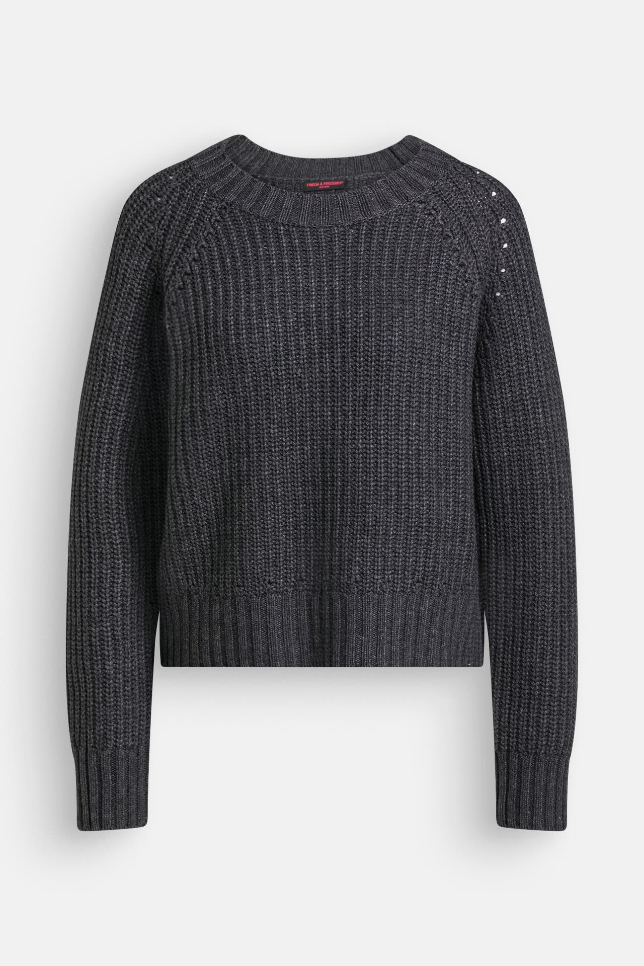 FRIEDA & FREDDIES NY Wollmix-Strickpullover dunkelgrau, Bild 1