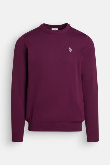 U.S. POLO ASSN. - Strickpullover burgunder