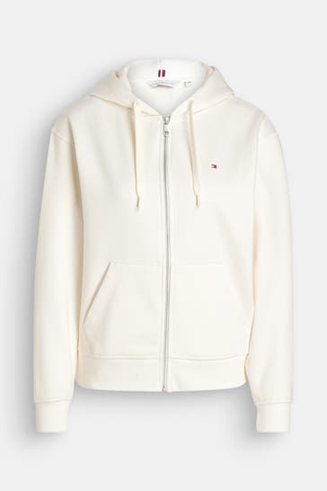 TOMMY HILFIGER Sweatjacke ecru