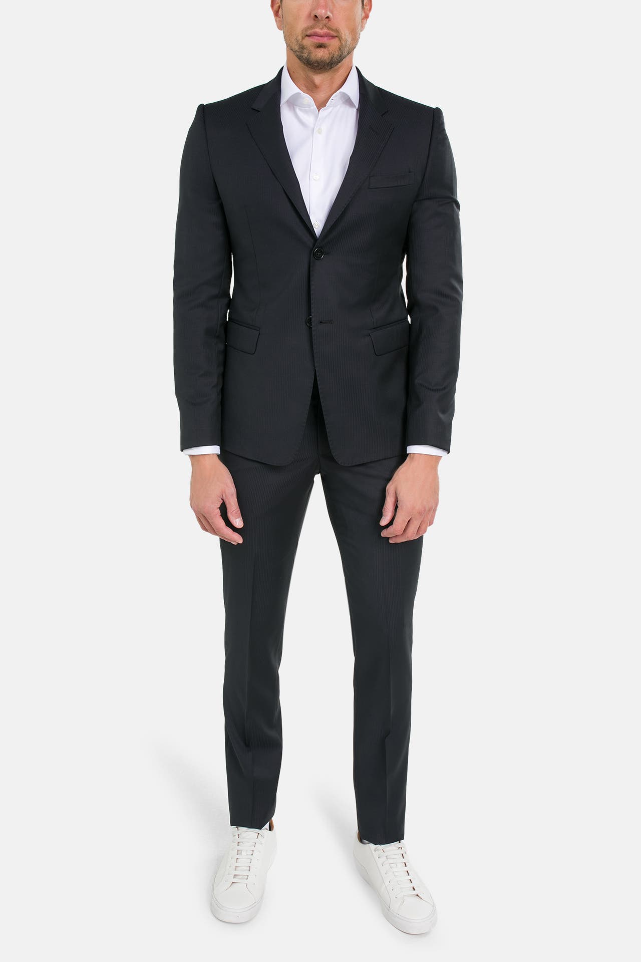 EMPORIO ARMANI Wollmix-Anzug gestreift, Bild 1