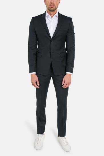 EMPORIO ARMANI Wollmix-Anzug gestreift