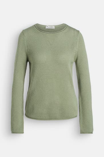 MARC O'POLO Strickpullover graugrün