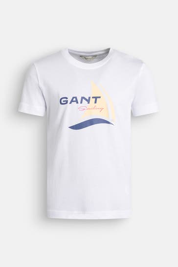 GANT T-Shirt weiß