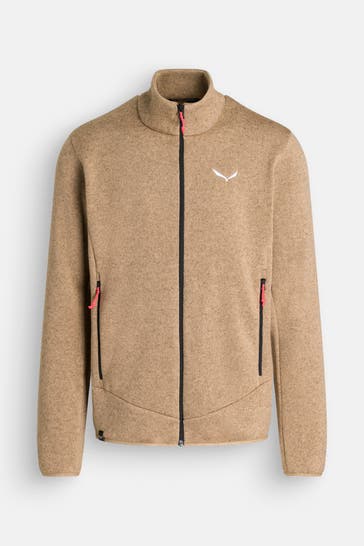 SALEWA Fleecejacke 'Puez Rocca' hellbraun