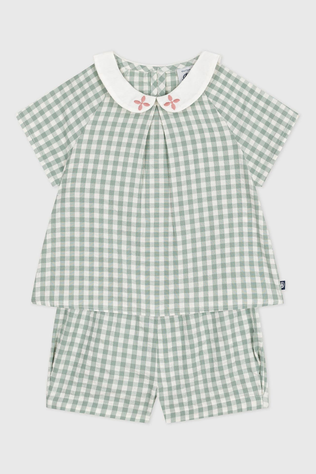 PETIT BATEAU Set: T-Shirt und Shorts kariert, Bild 1