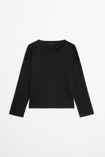 MARC O'POLO Longsleeve schwarz