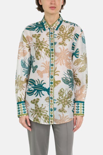 HERZENSANGELEGENHEIT Casual-Bluse gemustert