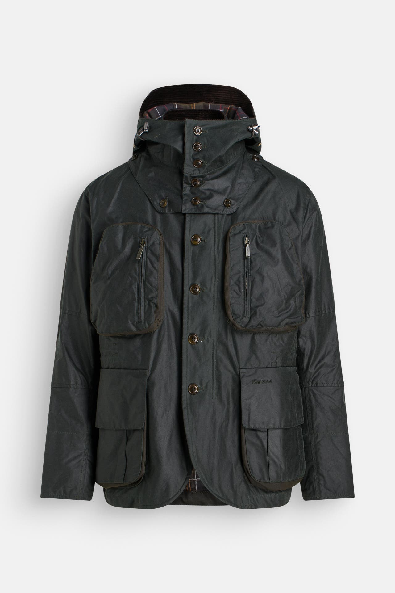 BARBOUR Wachsjacke 'Outland' flaschengrün, Bild 1