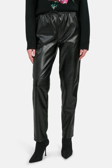 GUESS Kunstlederhose 'Viola' schwarz 