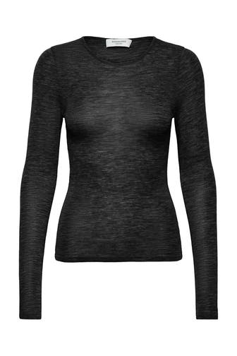 ROSEMUNDE Wollmix-Longsleeve schwarz