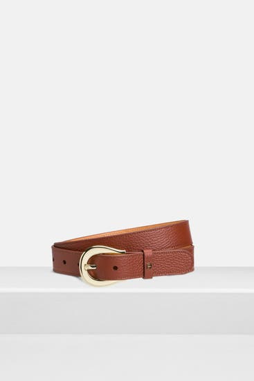 AIGNER - Ledergürtel 'Ivy' cognac