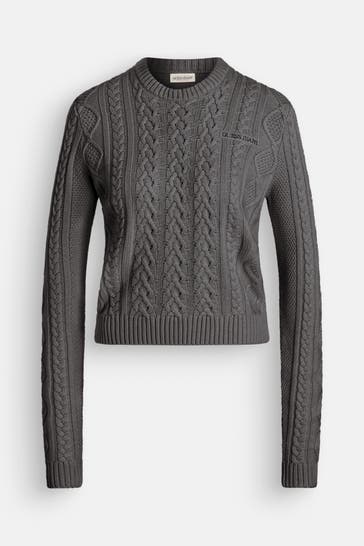 GUESS Strickpullover dunkelgrau