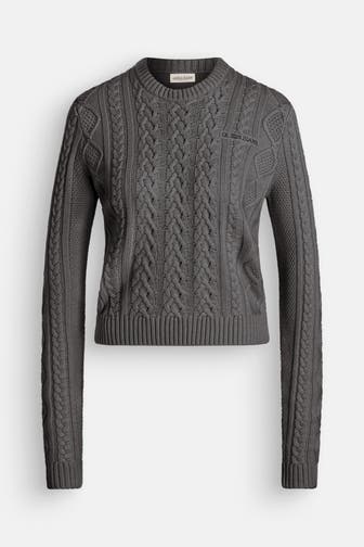 GUESS Strickpullover dunkelgrau