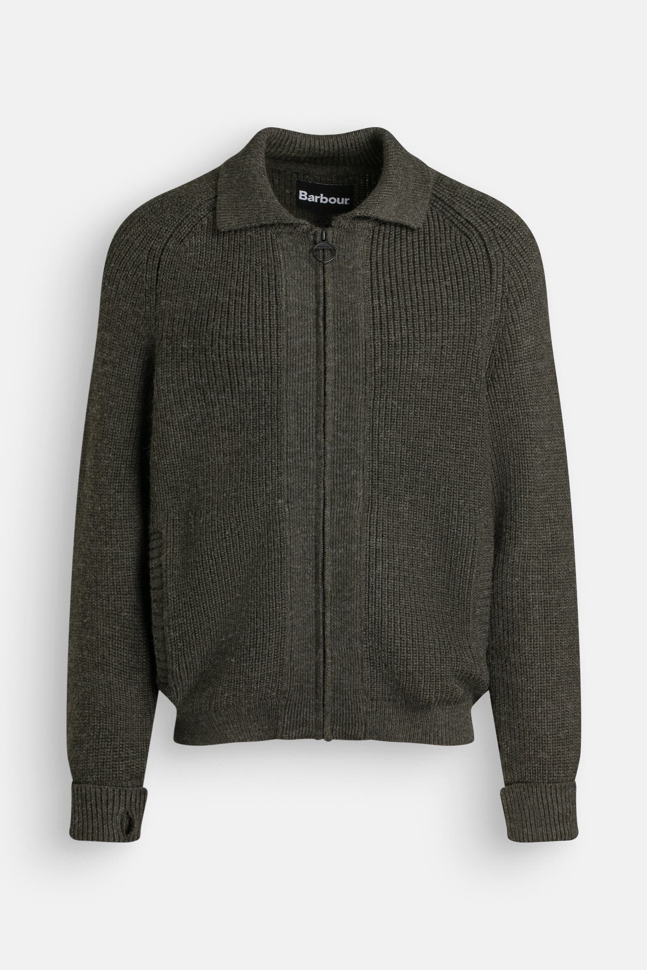 BARBOUR Strickjacke graugrün, Bild 1