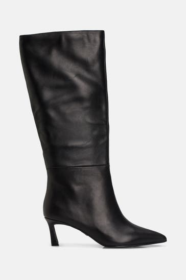 STEVE MADDEN Lederstiefel 'Lavan' schwarz
