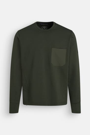 SALEWA Sweatshirt dunkelgrün