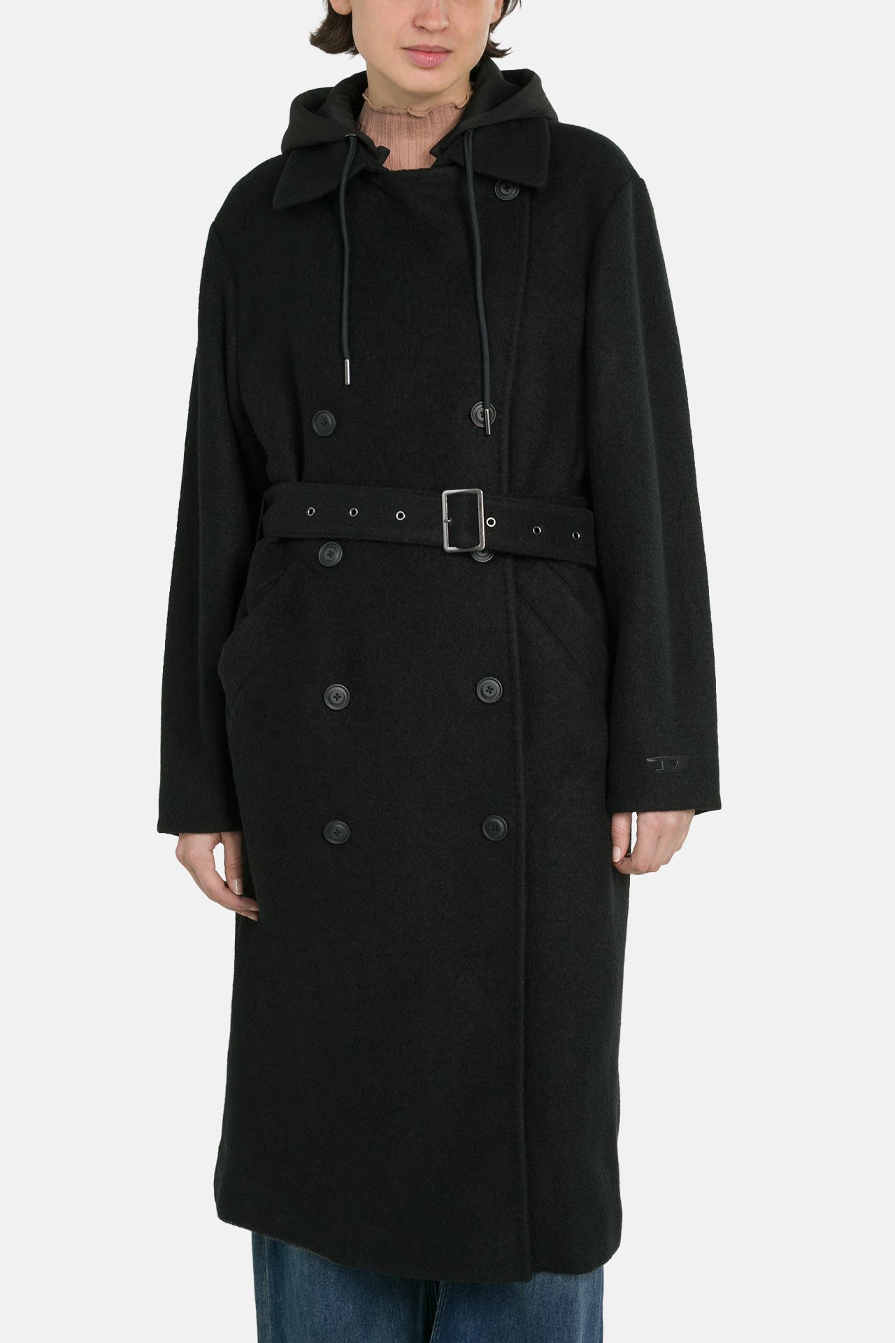DIESEL Wollmix-Mantel 'Giacca' schwarz, Bild 1