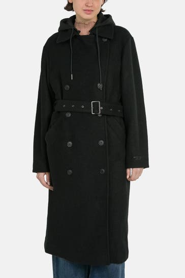 DIESEL Wollmix-Mantel 'Giacca' schwarz